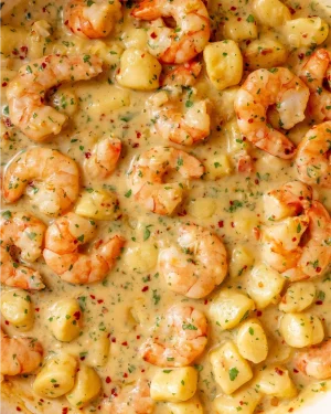 Creamy Cajun Prawn Gnocchi