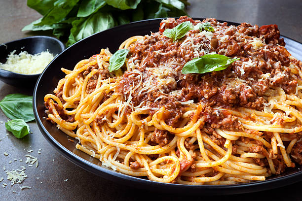 Spaghetti Bolognese with Garlic Bread