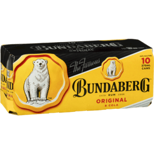 Bundaberg Rum & Cola Cans Original UP (10 pack)