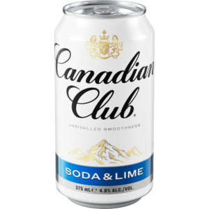 Canadian Club Soda and Lime Can